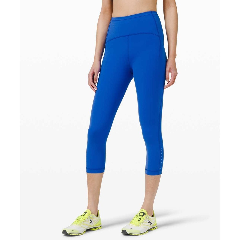 Lululemon Women's Cerulean Blue Swift Speed High Rise Crops 2